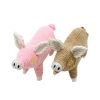 Plush dog toy cartoon cute voice bite-resistant plush toy dog cat toy - Pink