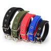 Pet Collar Simple Solid Color Dog Collar Leather Lining Adjustable Small Dog Collar Bichon Labrador Medium To Large Dog Collar - red - 1.5cm*40cm