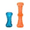 dog Squeak Toys Tpr sounder dog toy strong bite resistant dog bone molar dog toy Sounding Bone Toy - blue - small