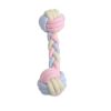 Dog toys molars bite resistant cotton rope ball cotton rope cat dog toys dog toys - Tricolor dumbbell