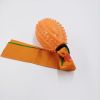 TPR Sounding Ribbon Ball Molar Bite-resistant Dog Toy Ball Training Webbing Pet Supplies - Orange