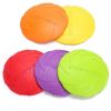 Pet UFO Toys New Small Medium Large Dog Flying Discs Trainning Interactive Toy Puppy Rubber Fetch Flying Disc 15CM - Orange