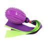 TPR Sounding Ribbon Ball Molar Bite-resistant Dog Toy Ball Training Webbing Pet Supplies - Purple