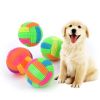 Pet Ball Toy For Dog & Cat; Bouncy Ball Toy With LED Light; Dog Chew Toys; Interactive Dog Toys - Colorful