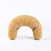 Cat U-shaped pillow protection cervical vertebra deep sleep pet pillow dog cat pillow dog dog toy cat toy - yellow - 24*20*7cm