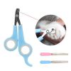 Pet Nail Claw Grooming Scissors Clippers For Dog Cat Bird Toys Gerbil Rabbit Ferret Small Animals Newest Pet Grooming Supplies - sky blue&white