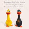 Pet Latex Bite Toy Grows Strangely Standing Chicken Big Mouth Duck Latex Sounding Bite Resistant Dog Toy - Yellow duck