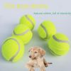 3pcs Pet dog toy tennis toy micro elastic ball dog throwing interactive dog ball training dog - green - 3pcs