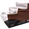 Doggy Steps for Dogs and Cats Used as Dog Ladder for Tall Couch, Bed, Chair or Car - brown and white